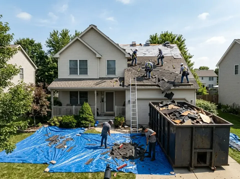 roof-replacement-debris-remova-004 — frequently asked questions, Cheapest Dumpster Rentals in Fowler, IN